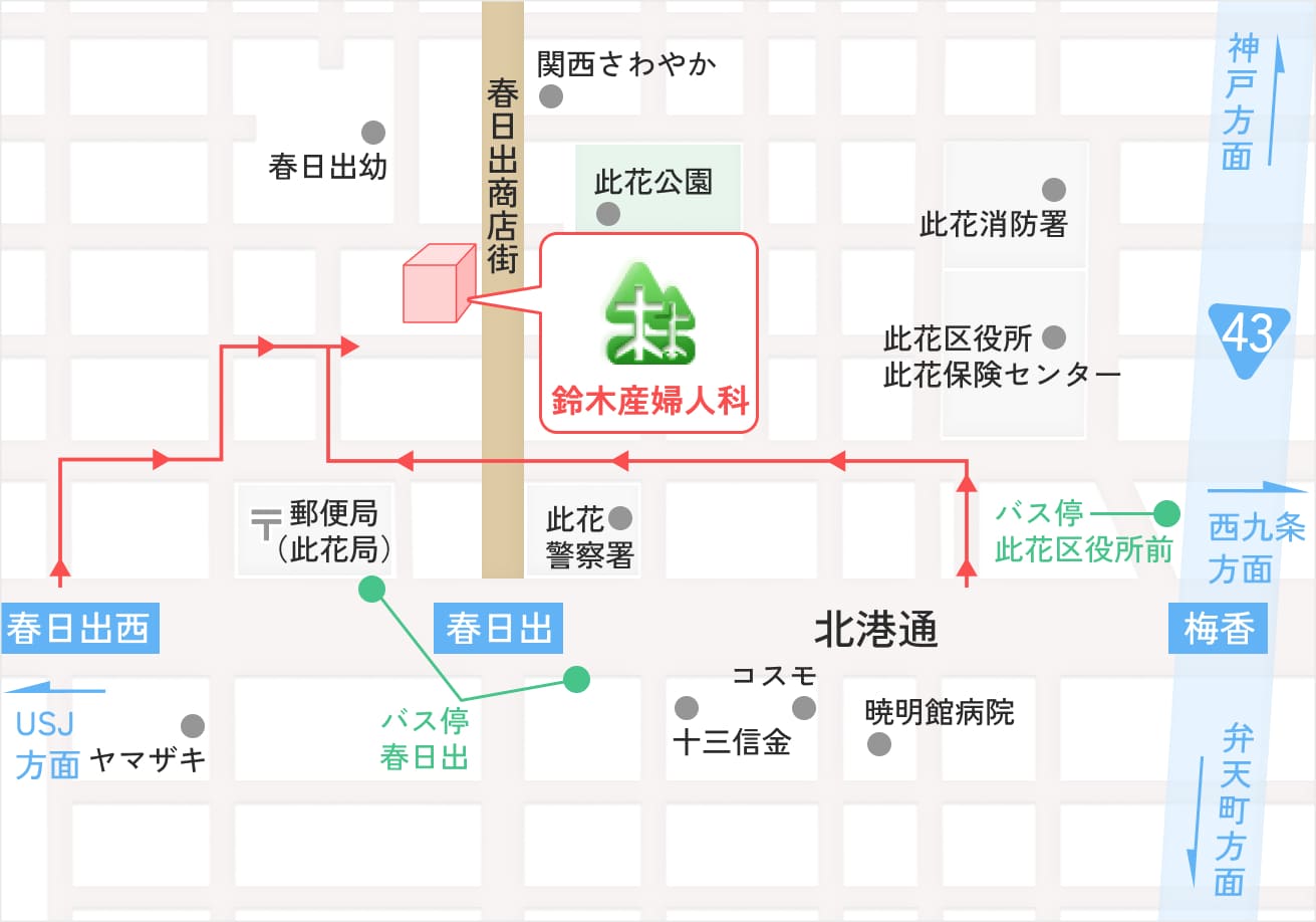 鈴木産婦人科周辺の地図